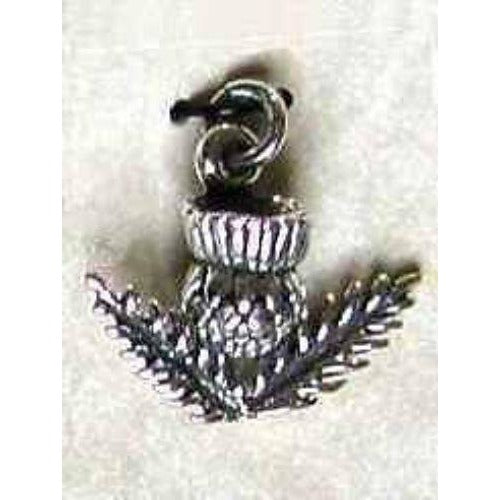 Celtic Treasures Scottish Thistle Sterling Silver Charm