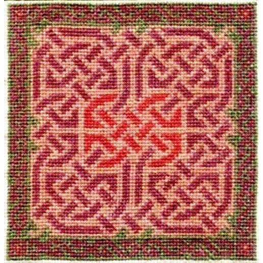 Celtic Obsessions Lavender & Green Knotwork Cross Stitch Pattern