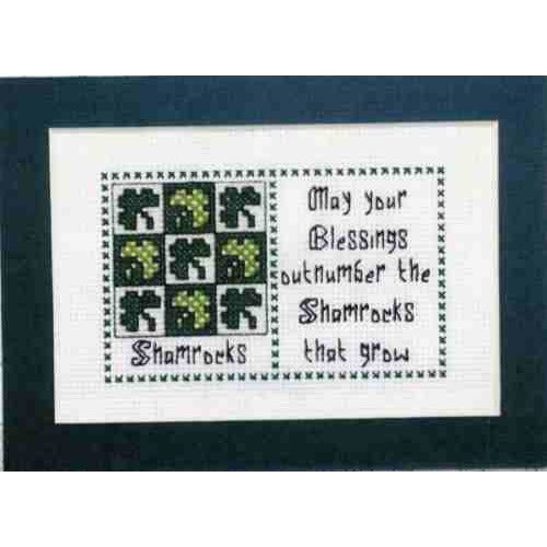 Claddagh Cross Stitch Shamrocks Irish Quilts and Quotes Pattern