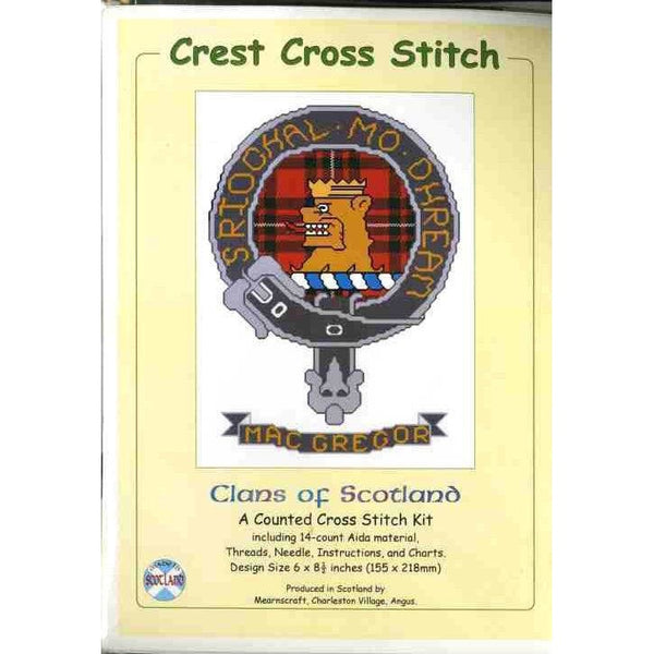 Clans of Scotland Scottish Crest MacGregor Cross Stitch Kit