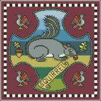 Arelate Studio Inspired by Mary Queen of Scots Squirrel Cross Stitch Pattern