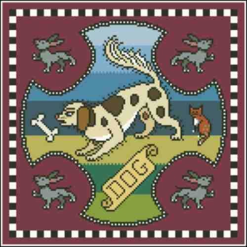 Arelate Studio Inspired by Mary Queen of Scots Dog Cross Stitch Pattern