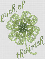 Artists Alley Celtic Shamrock Cross Stitch Pattern