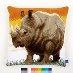 Vervaco African Rhino Quickpoint Cross Stitch Kit