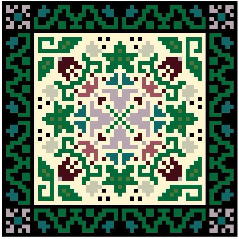 Landmark Tapestries & Charts Arts & Crafts Glory Pincushion Cross Stitch Pattern