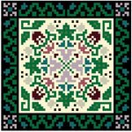 Landmark Tapestries & Charts Arts & Crafts Glory Pincushion Cross Stitch Pattern
