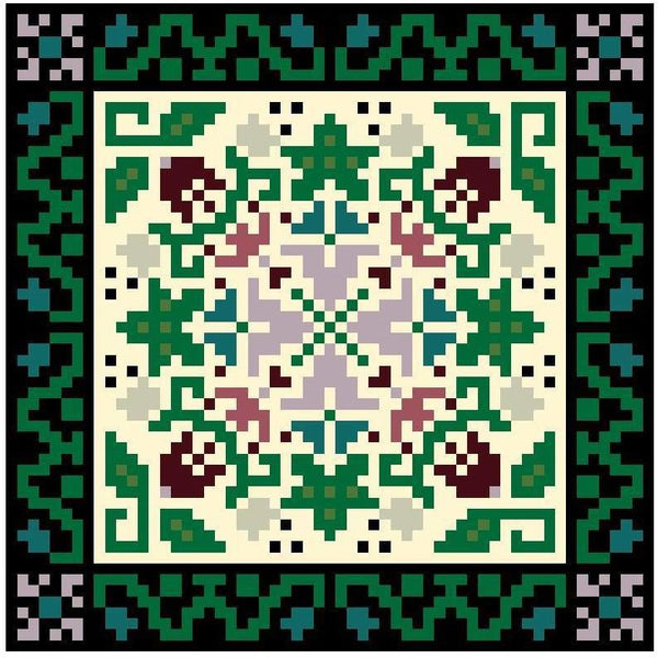 Landmark Tapestries & Charts Arts & Crafts Glory Pincushion Cross Stitch Pattern