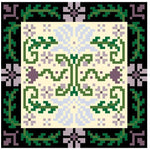 Landmark Tapestries & Charts Arts & Crafts Lily Pincushion Cross Stitch Pattern