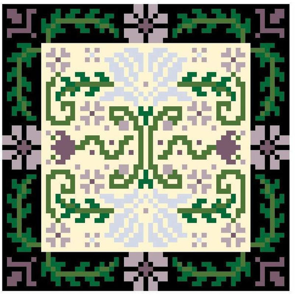 Landmark Tapestries & Charts Arts & Crafts Lily Pincushion Cross Stitch Pattern