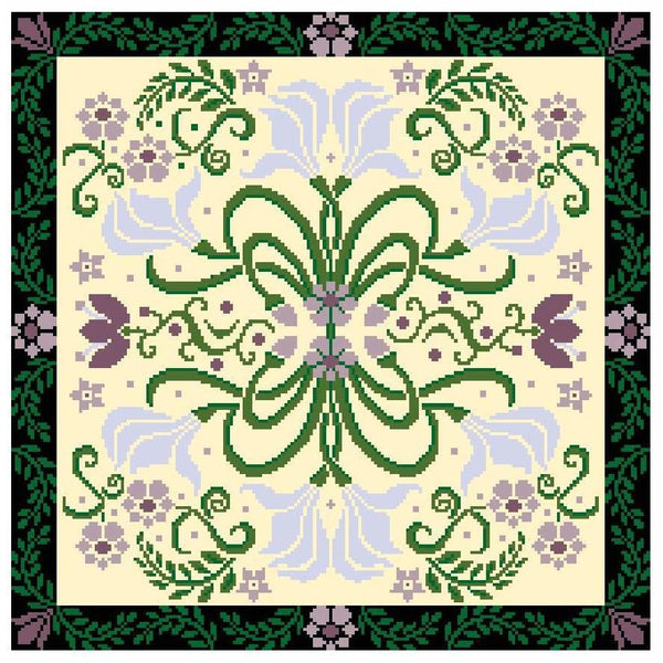 Landmark Tapestries & Charts Arts & Crafts Lily Pillow Cross Stitch Pattern