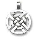 Celtic Knotwork Pewter Choker Pendant
