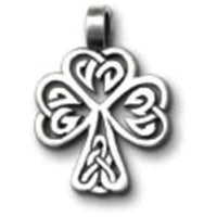 Celtic Legend Celtic Knot Shamrock Pewter Choker Pendant