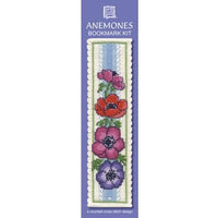 Textile Heritage Anemones Bookmark Cross Stitch Kit