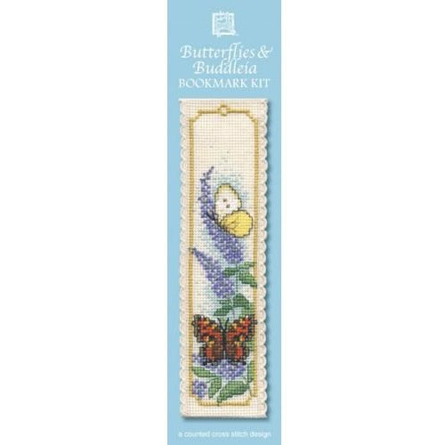 Textile Heritage Butterflies & Buddleia Bookmark Cross Stitch Kit