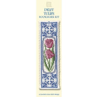 Textile Heritage Delft Tulips Bookmark Cross Stitch Kit