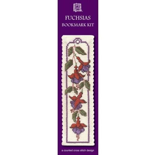 Textile Heritage Fuchsias Bookmark Cross Stitch Kit