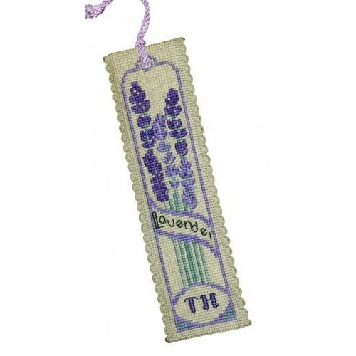 Textile Heritage Lavender Bookmark Cross Stitch Kit