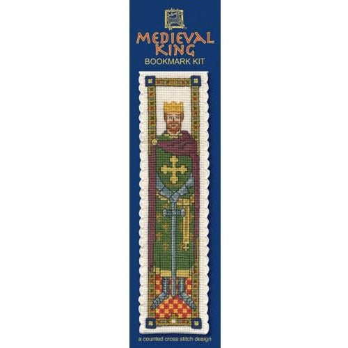 Textile Heritage Medieval King Bookmark Cross Stitch Kit