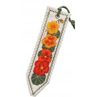 Textile Heritage Nasturtium Bookmark Cross Stitch Kit