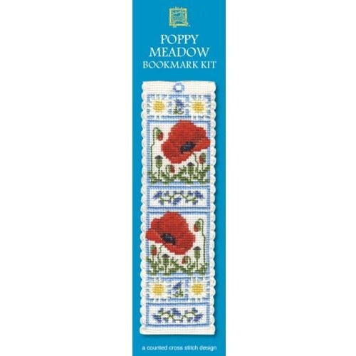 Textile Heritage Poppy Meadow Bookmark Cross Stitch Kit