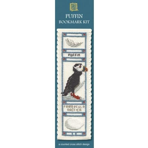 Textile Heritage Puffin Bookmark Cross Stitch Kit