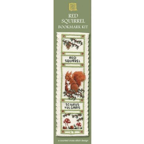 Textile Heritage Red Squirrel Bookmark Cross Stitch Kit