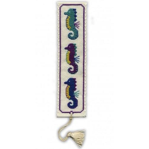 Textile Heritage Seahorses Bookmark Cross Stitch Kit