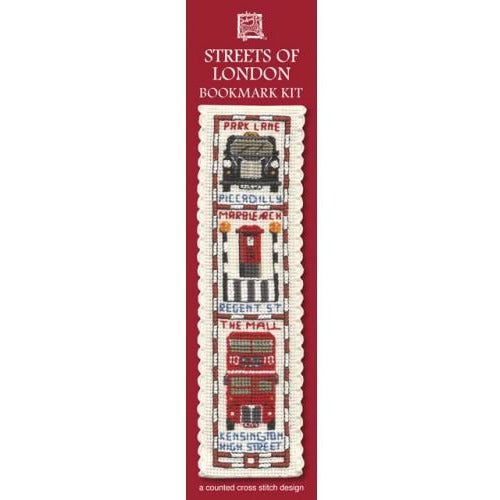 Textile Heritage Streets of London Bookmark Cross Stitch Kit