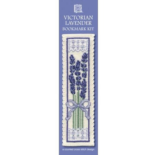 Textile Heritage Victorian Lavender Bookmark Cross Stitch Kit