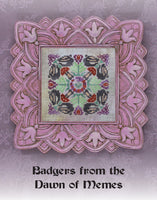 Ink Circles Badgers from the Dawn of Memes Cross Stitch Pattern