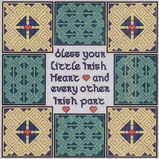 Bless Your Little Irish Heart Cross Stitch Pattern