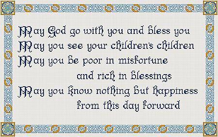 Artists Alley Blessings Cross Stitch Pattern