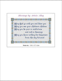 Artists Alley Blessings Cross Stitch Pattern