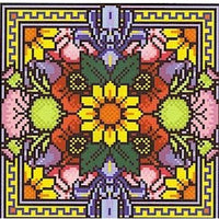 Landmark Tapestries & Charts Bouquet Mixture Cross Stitch Pattern