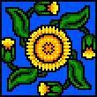 Botanical Pin Cushion Marigold Cross Stitch Pattern