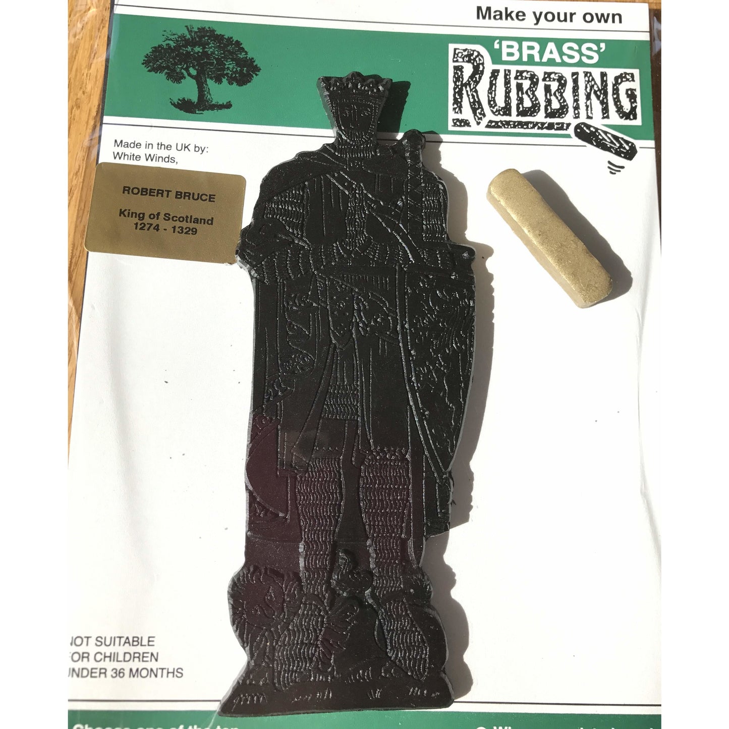 Brass Rubbing Kit Robert the Bruce King of Scots