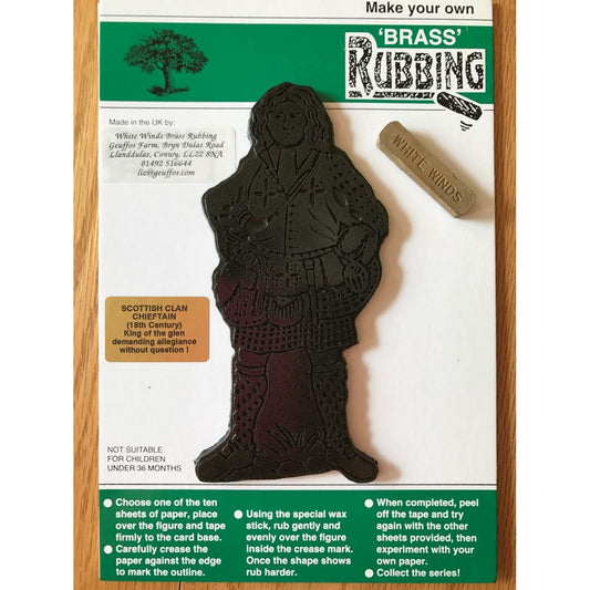 Brass Rubbing Kit Scottish Chieftain