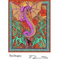 Refrigerator Magnet Fire Dragon