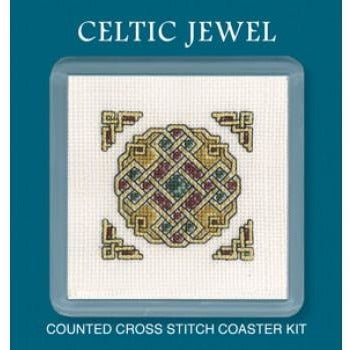 Textile Heritage Celtic Jewel Coaster Cross Stitch Kit