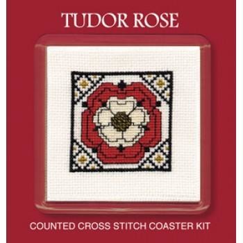 Textile Heritage Tudor Rose Coaster Cross Stitch Kit