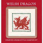 Textile Heritage Welsh Dragon Coaster Cross Stitch Kit