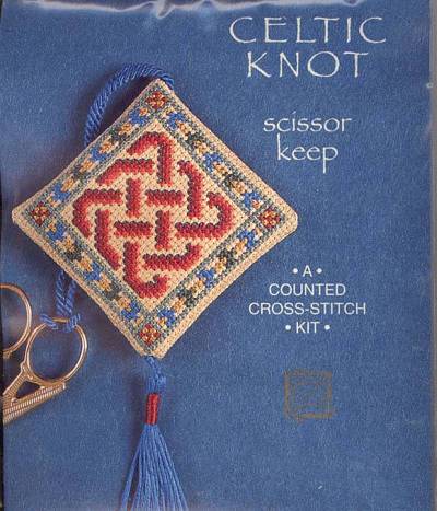 Textile Heritage Celtic Knot Scissor Keep - Cross Stitch Kit