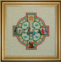 Claddagh Cross Stitch Celtic Nativity Cross Pattern