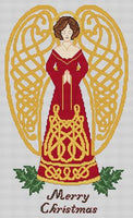 Artists Alley Christmas Celtic Angel Cross Stitch Pattern