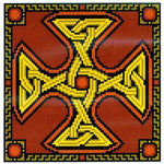 Amber Celtic Cross - Cross Stitch Pattern