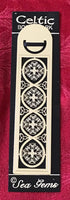 Sea Gems Enamel Metallic Bookmark Celtic Cross Filigree