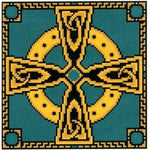 Landmark Tapestries & Charts - Jade Celtic Cross - Cross Stitch Pattern