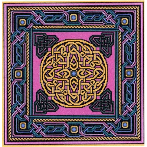 Landmark Tapestries & Charts Celtic Gilt Sun Cross Stitch Pattern