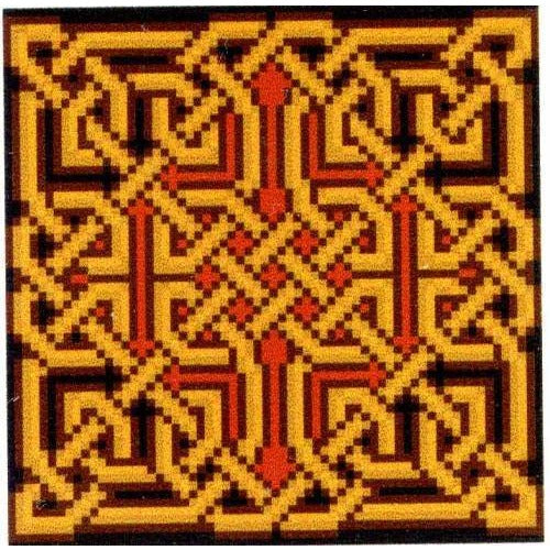 Golden Celtic Knot Amaethon Cross Stitch Pattern