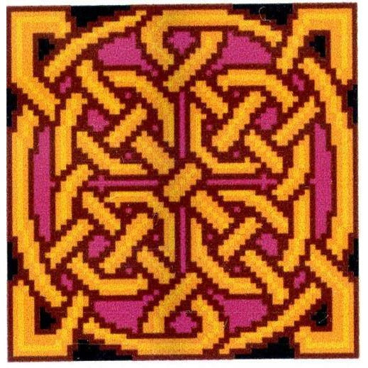 Belenus Golden Celtic Knot - Cross Stitch Pattern